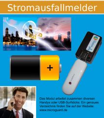 Handy Alarm GSM Anruf & SMS Wassermelder Wasseralarm USB 